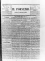 Portada de El Porvenir, uno de los periódicos digitalizados
